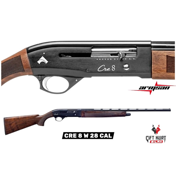 ARMSAN CRE 8 W 28 KALİBRE OTOMATİK YİVSİZ AV TÜFEĞİ